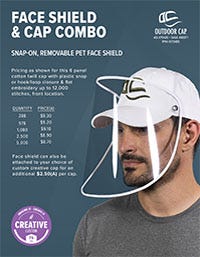 Face Shield & Cap Combo Flyer